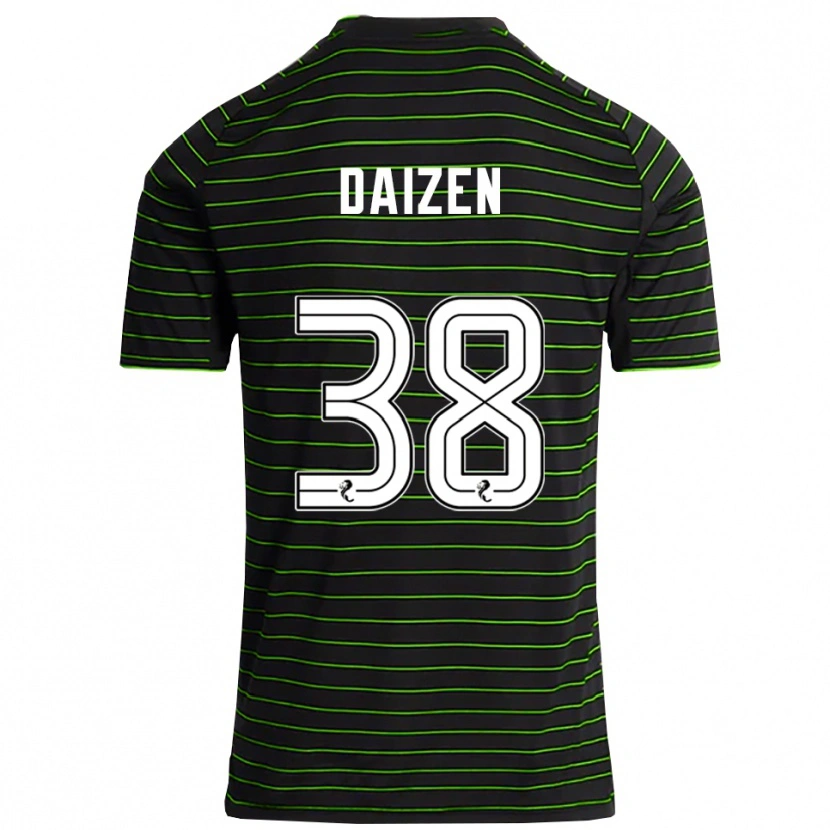 Danxen Kvinder Daizen Maeda #38 Sort Grøn Udebane Spillertrøjer 2025/26 Trøje T-Shirt