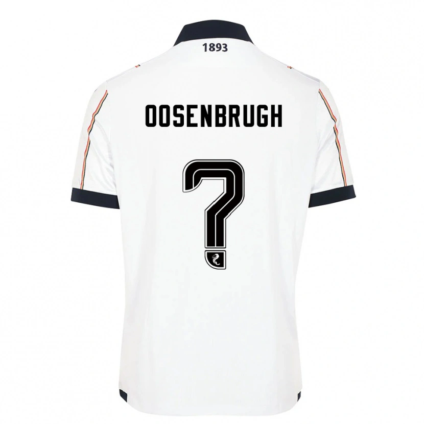 Danxen Kvinder Charley Oosenbrugh #0 Hvid Marineblå Rød Udebane Spillertrøjer 2025/26 Trøje T-Shirt