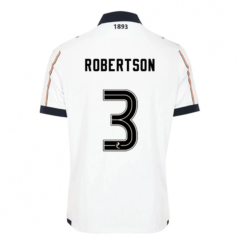 Danxen Kvinder Clark Robertson #3 Hvid Marineblå Rød Udebane Spillertrøjer 2025/26 Trøje T-Shirt