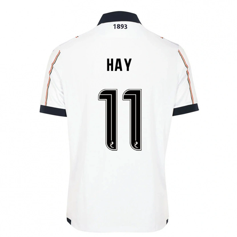 Danxen Kvinder Ashley Hay #11 Hvid Marineblå Rød Udebane Spillertrøjer 2025/26 Trøje T-Shirt