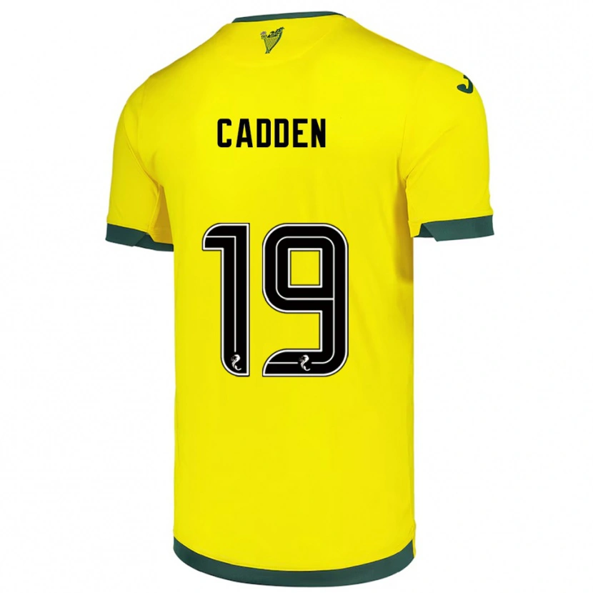Danxen Kvinder Nicky Cadden #19 Gul Grøn Udebane Spillertrøjer 2025/26 Trøje T-Shirt