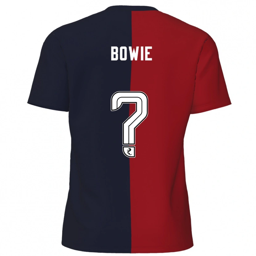 Danxen Kvinder Euan Bowie #0 Rød Marineblå Udebane Spillertrøjer 2025/26 Trøje T-Shirt