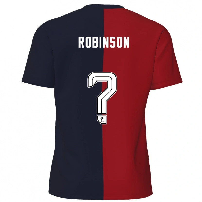 Danxen Kvinder Abby Robinson #0 Rød Marineblå Udebane Spillertrøjer 2025/26 Trøje T-Shirt