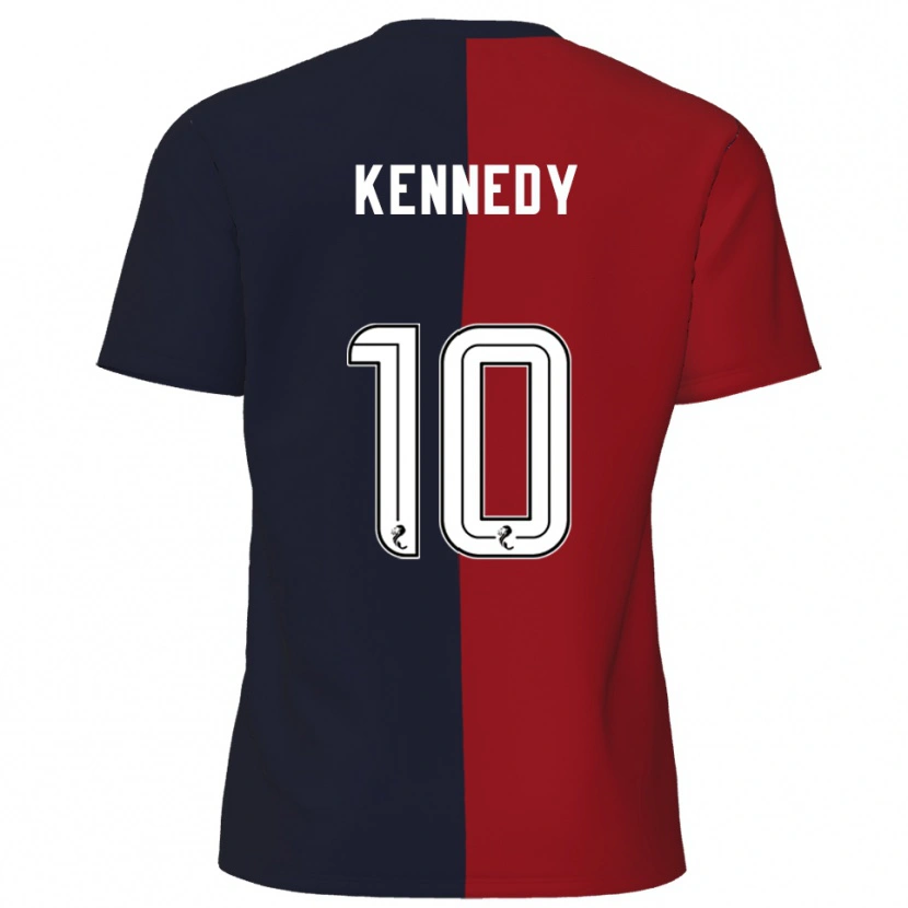Danxen Kvinder Matty Kennedy #10 Rød Marineblå Udebane Spillertrøjer 2025/26 Trøje T-Shirt