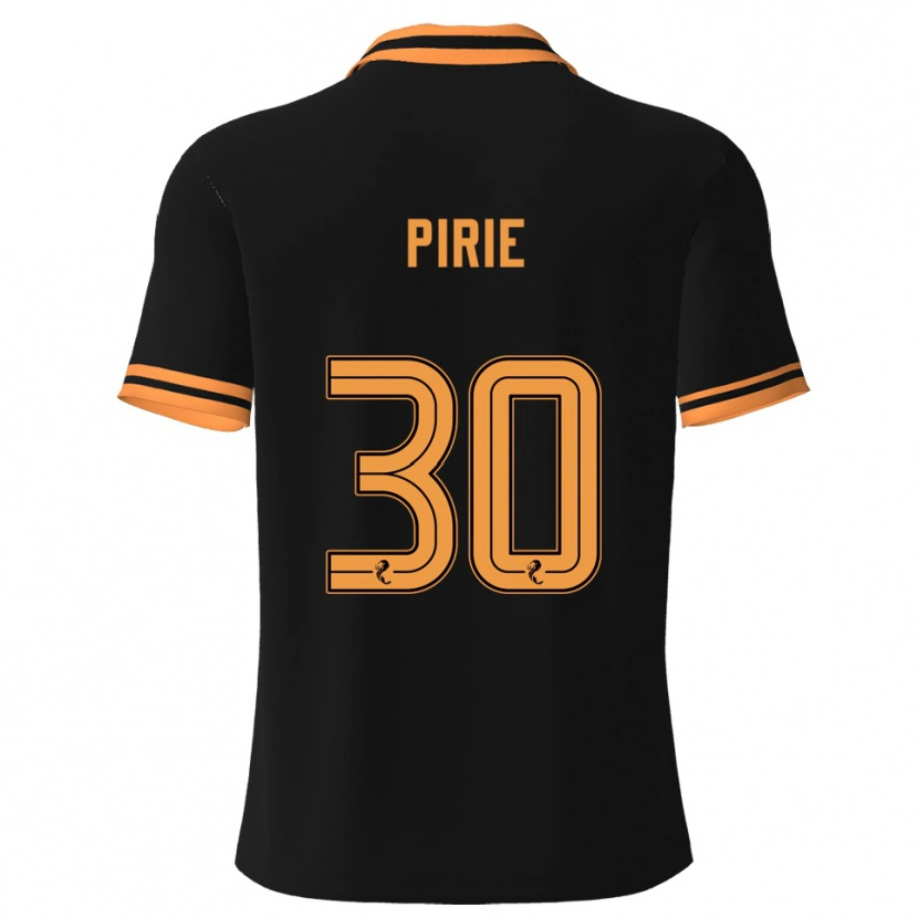 Danxen Kvinder Rachel Pirie #30 Sort Gul Udebane Spillertrøjer 2025/26 Trøje T-Shirt
