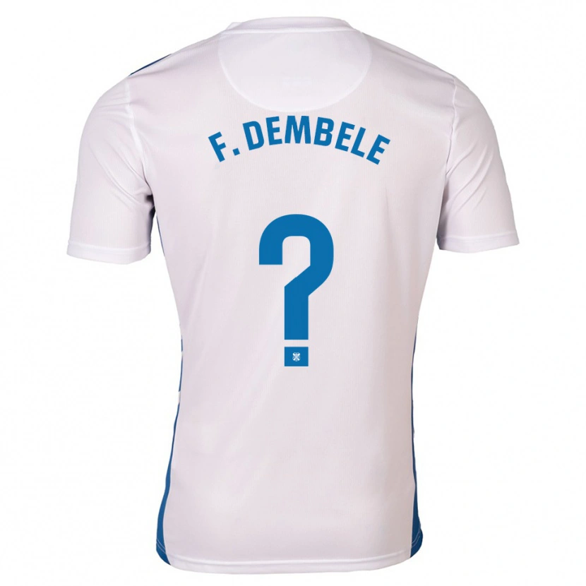 Danxen Børn Fatou Dembele #0 Hvid Blå Hjemmebane Spillertrøjer 2025/26 Trøje T-Shirt