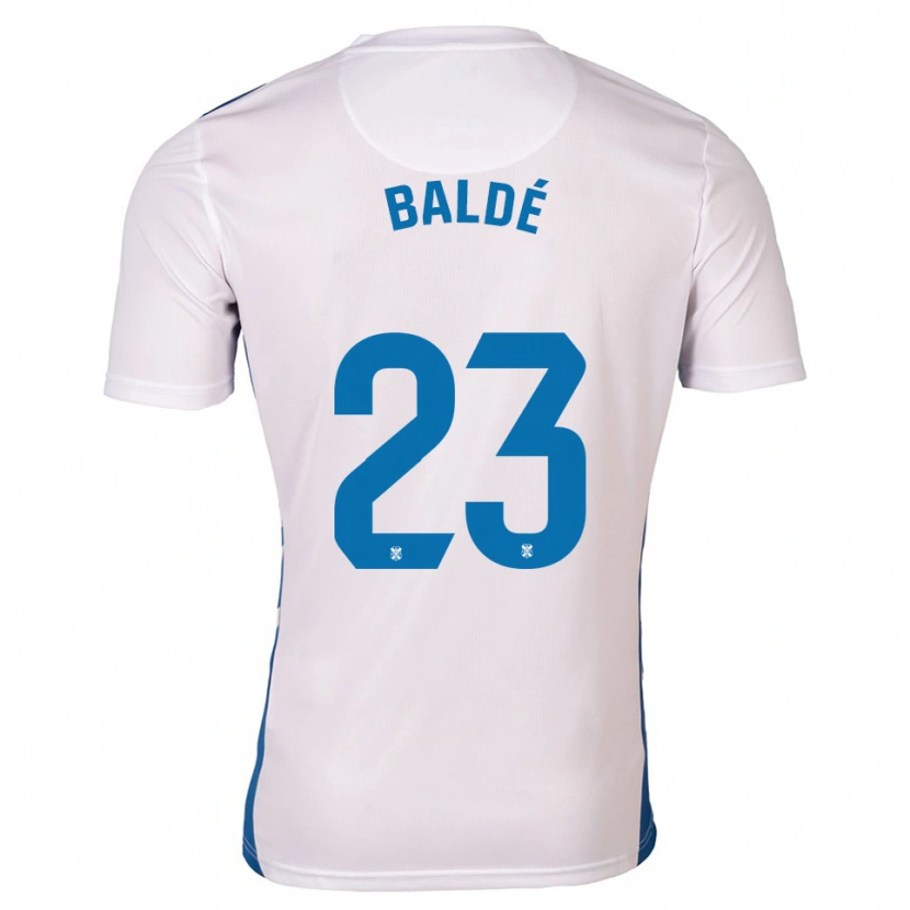 Danxen Børn Ibrahim Baldé #23 Hvid Blå Hjemmebane Spillertrøjer 2025/26 Trøje T-Shirt