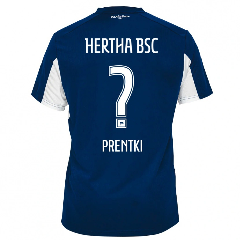 Danxen Børn Artur Prentki #0 Hvid Blå Hjemmebane Spillertrøjer 2025/26 Trøje T-Shirt