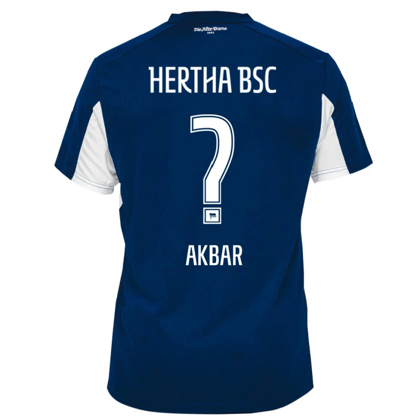 Danxen Børn Schikib Akbar #0 Hvid Blå Hjemmebane Spillertrøjer 2025/26 Trøje T-Shirt