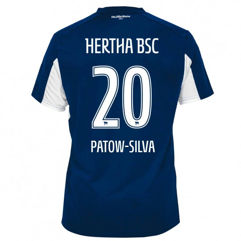 Danxen Børn Oscar Patow-Silva #20 Hvid Blå Hjemmebane Spillertrøjer 2025/26 Trøje T-Shirt