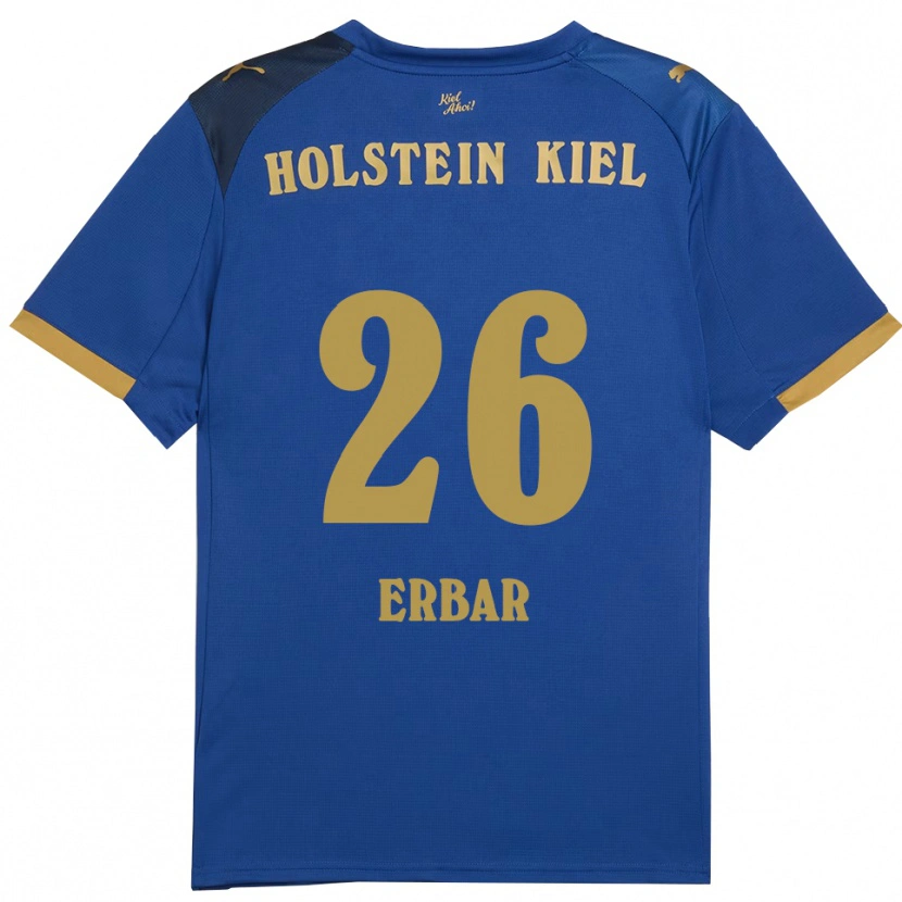 Danxen Børn Luisa Erbar #26 Blå Guld Hjemmebane Spillertrøjer 2025/26 Trøje T-Shirt