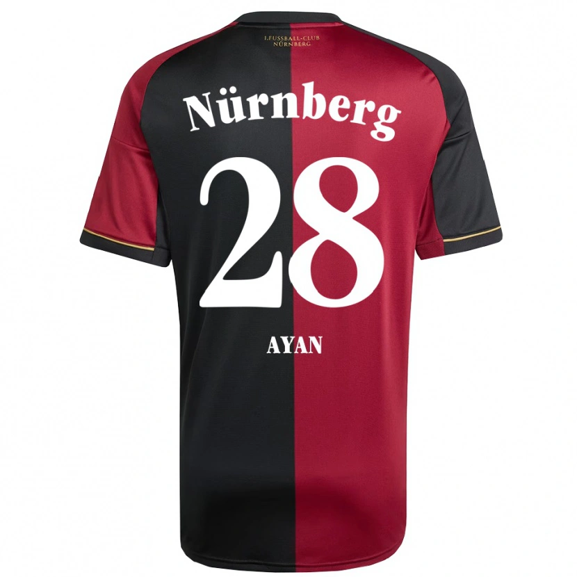 Danxen Børn Üveys Ayan #28 Burgundy Sort Hjemmebane Spillertrøjer 2025/26 Trøje T-Shirt