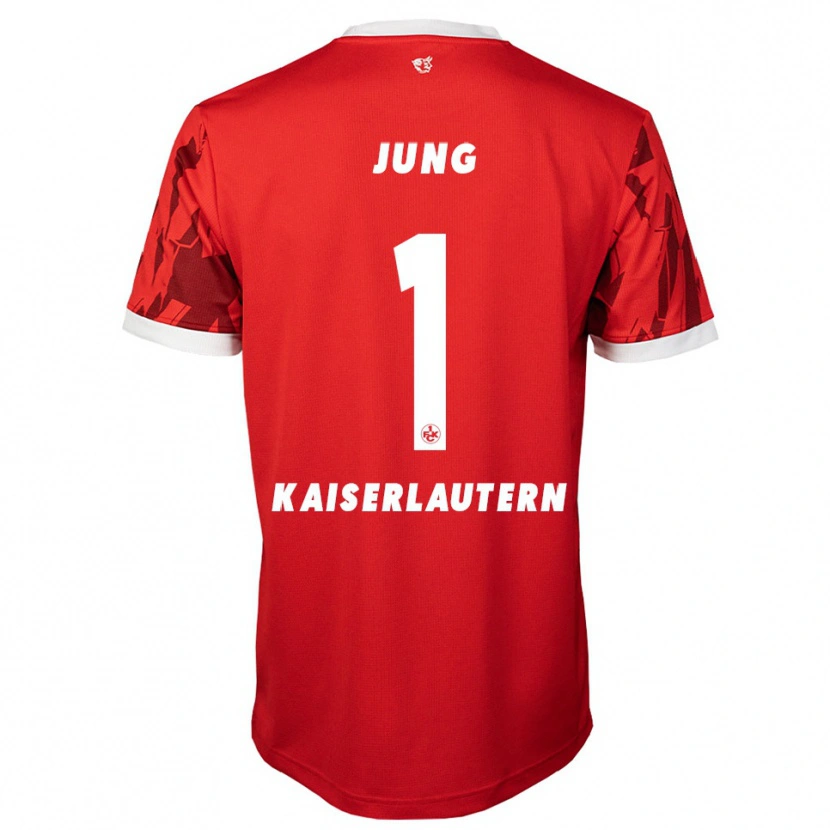 Danxen Børn Moritz Jung #1 Rød Hvid Hjemmebane Spillertrøjer 2025/26 Trøje T-Shirt