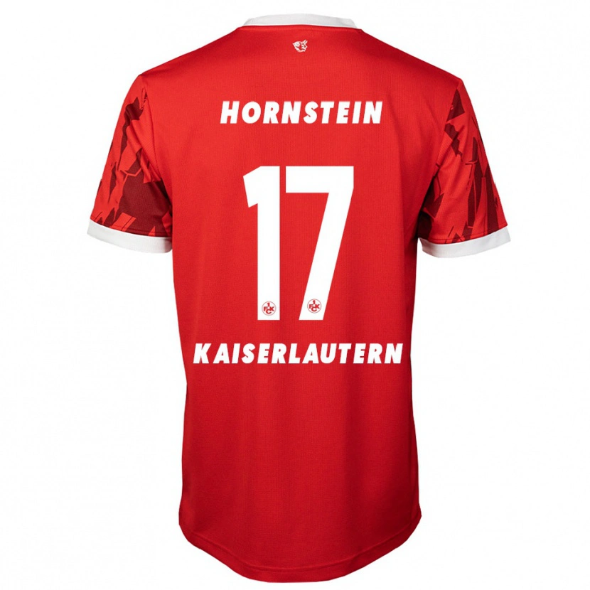 Danxen Børn Joel Hornstein #17 Rød Hvid Hjemmebane Spillertrøjer 2025/26 Trøje T-Shirt