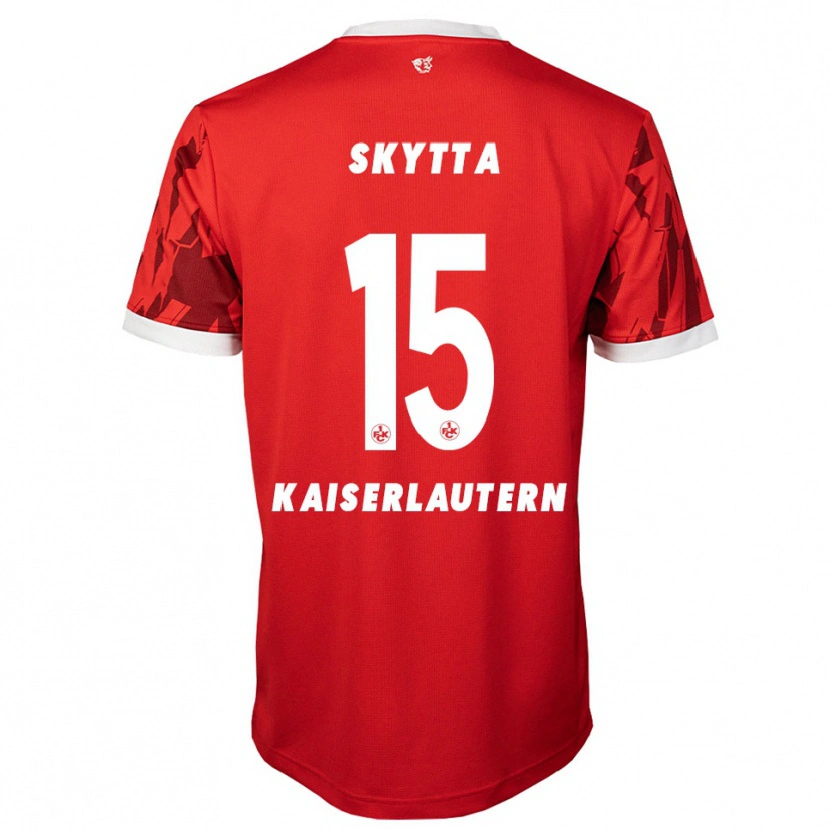 Danxen Børn Naatan Skyttä #15 Rød Hvid Hjemmebane Spillertrøjer 2025/26 Trøje T-Shirt