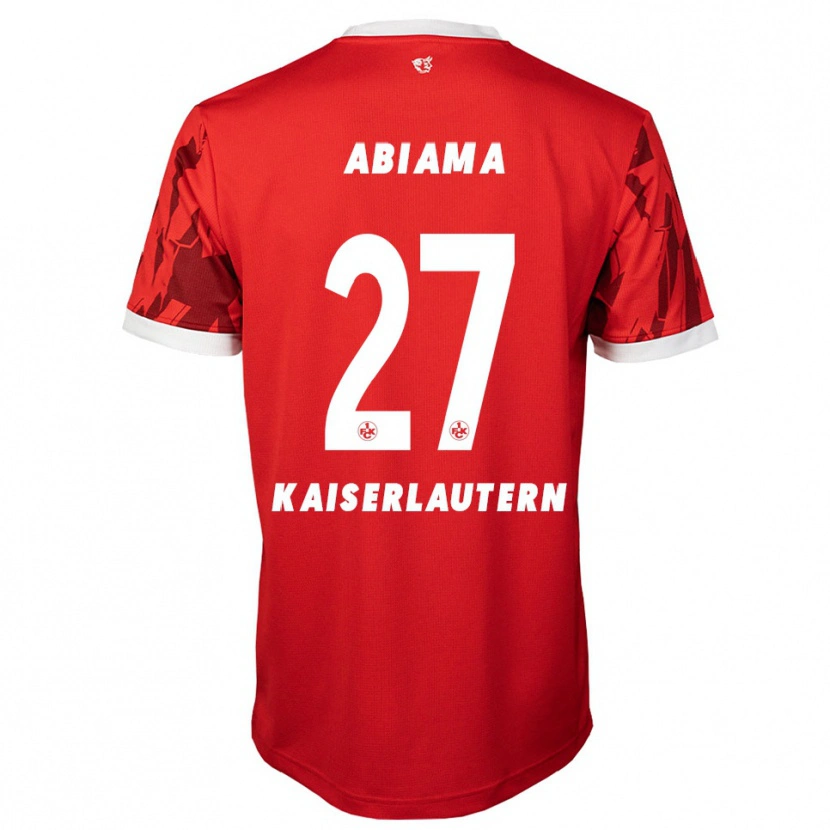 Danxen Børn Dickson Abiama #27 Rød Hvid Hjemmebane Spillertrøjer 2025/26 Trøje T-Shirt