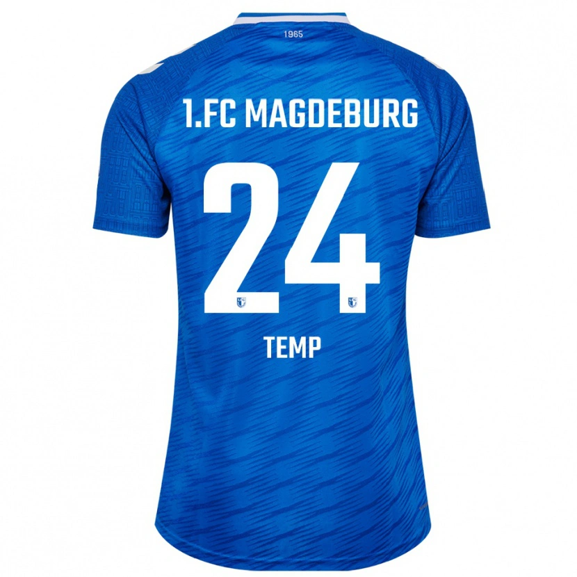 Danxen Børn Celine Temp #24 Blå Hvid Hjemmebane Spillertrøjer 2025/26 Trøje T-Shirt