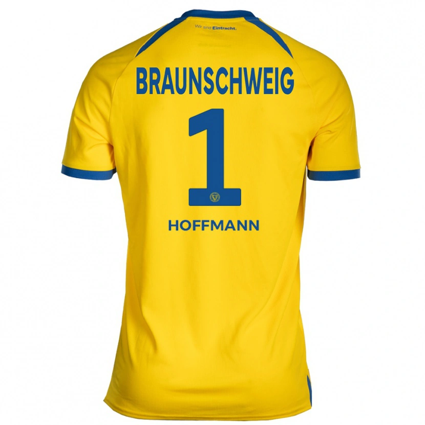 Danxen Børn Ron-Thorben Hoffmann #1 Gul Blå Hjemmebane Spillertrøjer 2025/26 Trøje T-Shirt