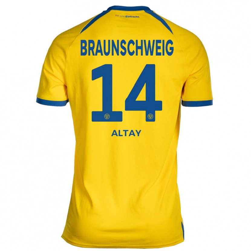 Danxen Børn Ali Altay #14 Gul Blå Hjemmebane Spillertrøjer 2025/26 Trøje T-Shirt