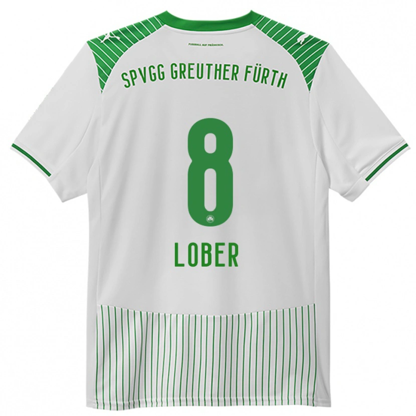 Danxen Børn Jannik Lober #8 Hvid Grøn Hjemmebane Spillertrøjer 2025/26 Trøje T-Shirt