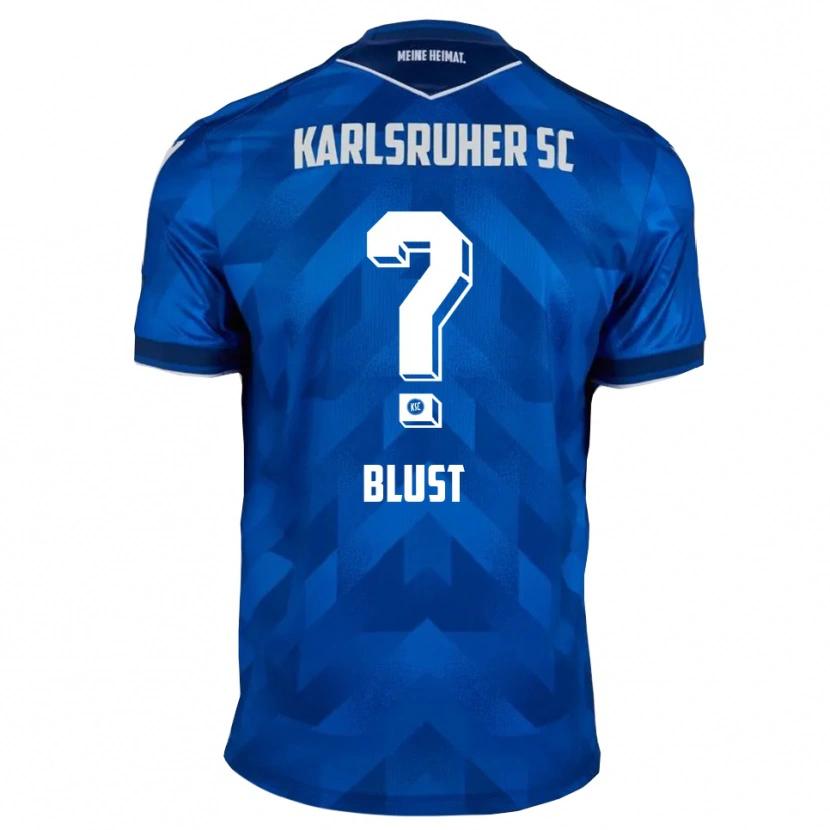 Danxen Børn Amber Blust #0 Blå Hvid Hjemmebane Spillertrøjer 2025/26 Trøje T-Shirt