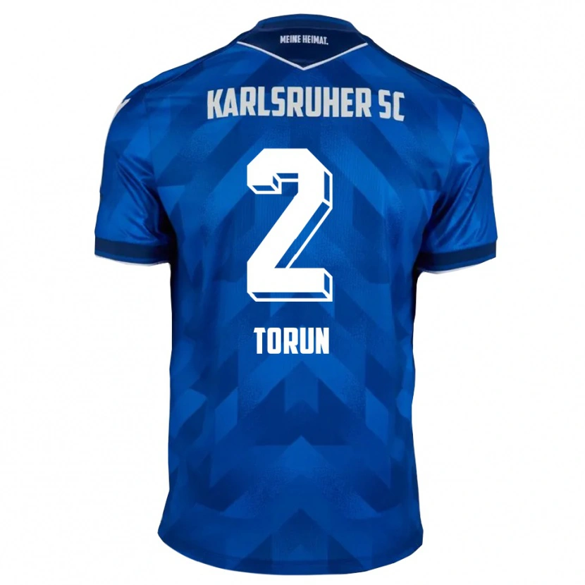 Danxen Børn Mete Torun #2 Blå Hvid Hjemmebane Spillertrøjer 2025/26 Trøje T-Shirt