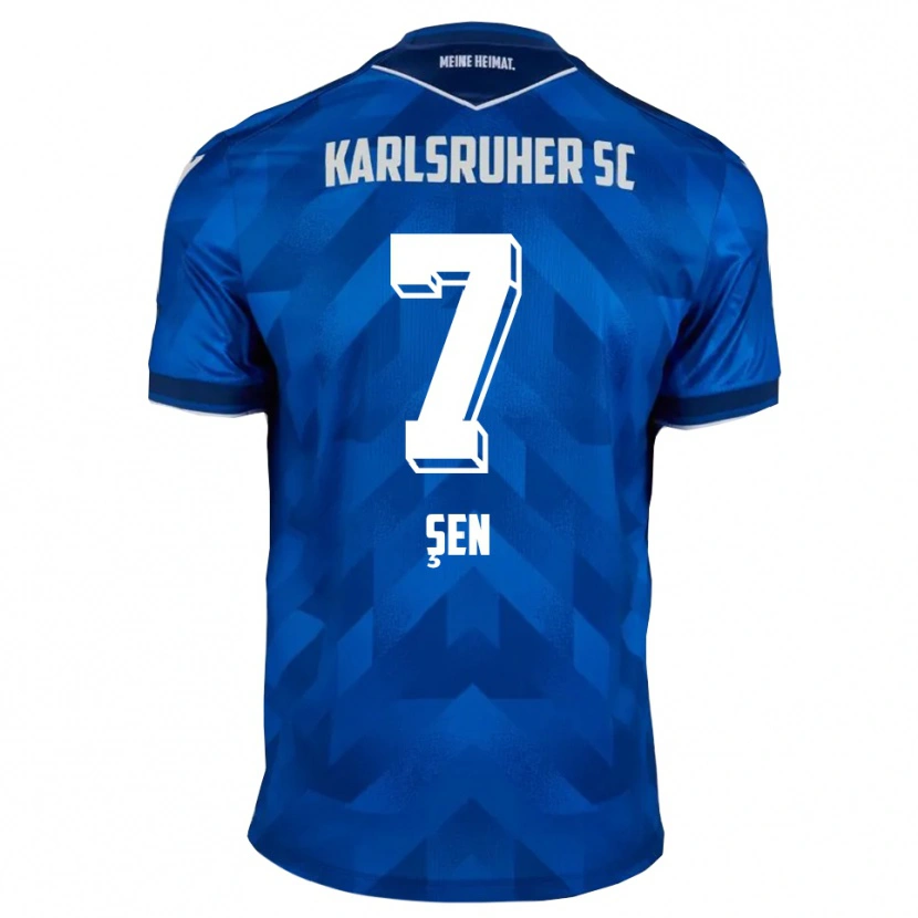Danxen Børn Metin Şen #7 Blå Hvid Hjemmebane Spillertrøjer 2025/26 Trøje T-Shirt