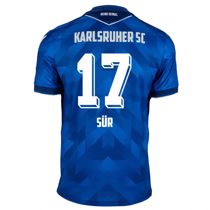 Danxen Børn Devin Sür #17 Blå Hvid Hjemmebane Spillertrøjer 2025/26 Trøje T-Shirt