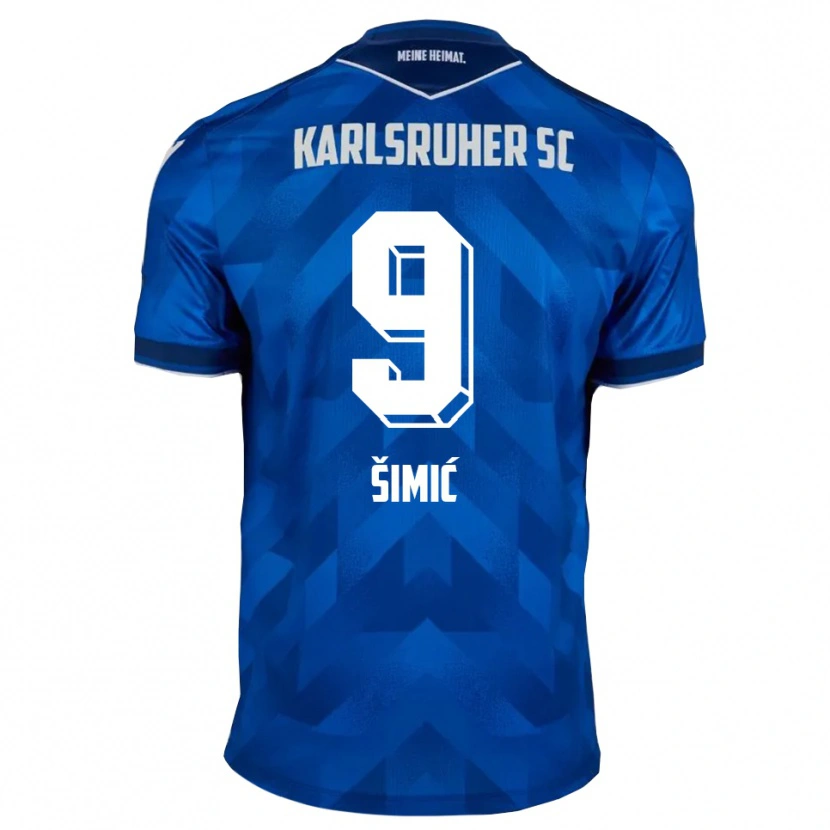 Danxen Børn Roko Simic #9 Blå Hvid Hjemmebane Spillertrøjer 2025/26 Trøje T-Shirt