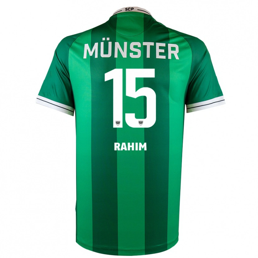 Danxen Børn David Rahim #15 Grøn Hvid Hjemmebane Spillertrøjer 2025/26 Trøje T-Shirt