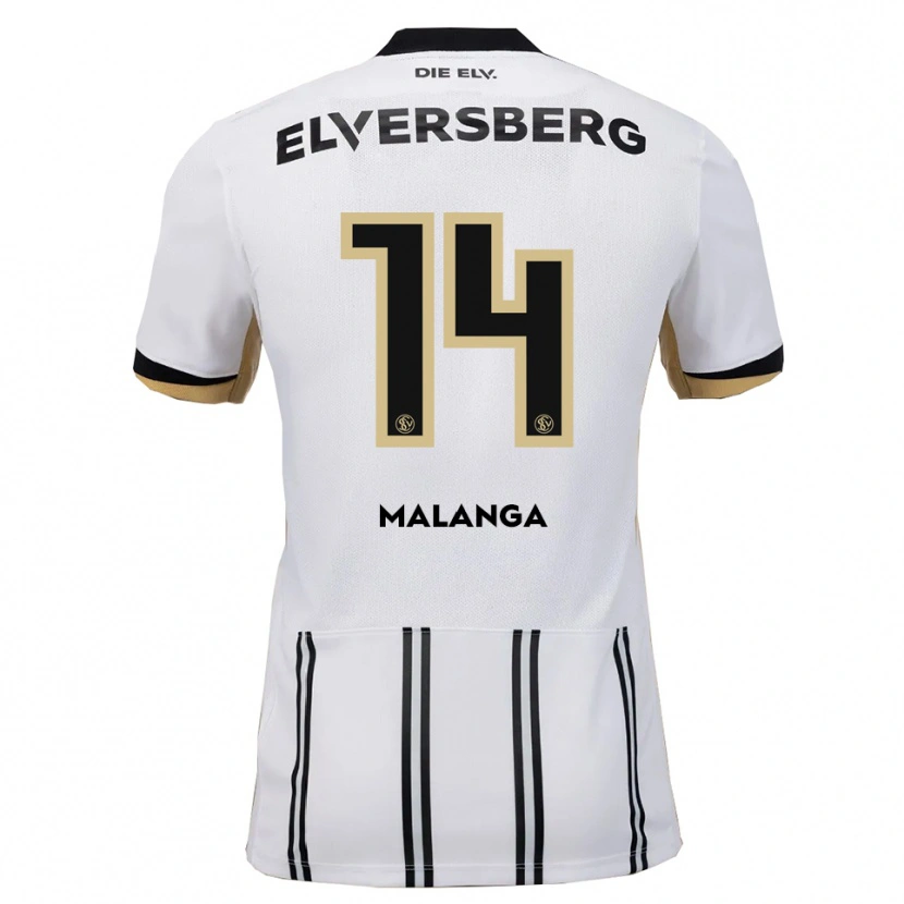 Danxen Børn Jarzinho Malanga #14 Hvid Sort Hjemmebane Spillertrøjer 2025/26 Trøje T-Shirt
