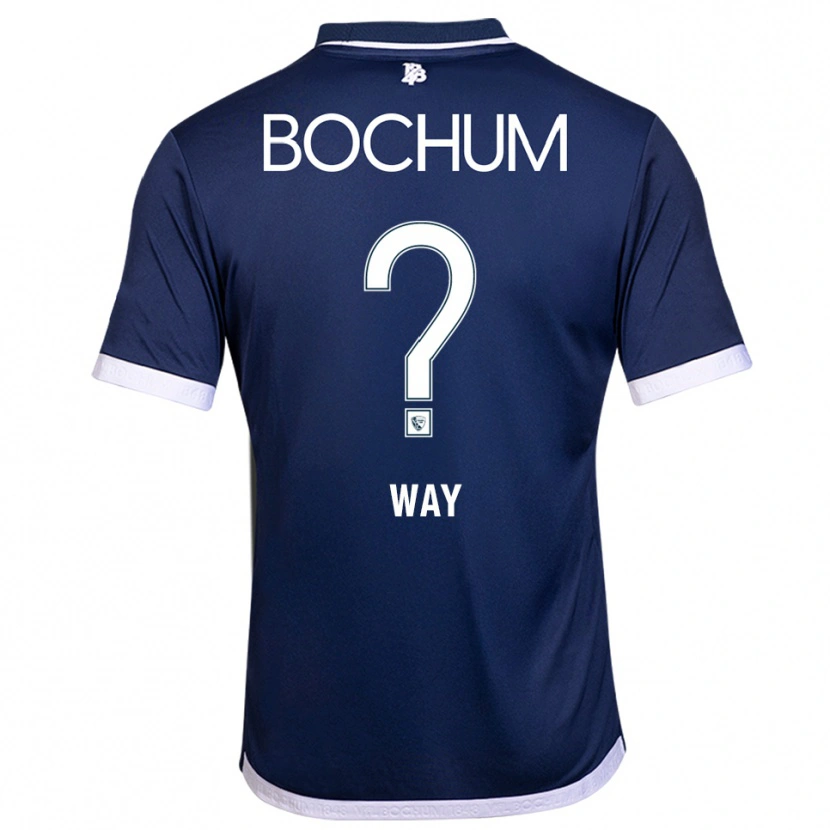 Danxen Børn Cecilia Way #0 Navy Hvid Hjemmebane Spillertrøjer 2025/26 Trøje T-Shirt