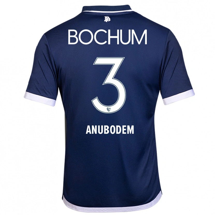 Danxen Børn Takang Anubodem #3 Navy Hvid Hjemmebane Spillertrøjer 2025/26 Trøje T-Shirt