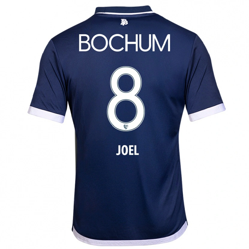 Danxen Børn Nico Joel #8 Navy Hvid Hjemmebane Spillertrøjer 2025/26 Trøje T-Shirt