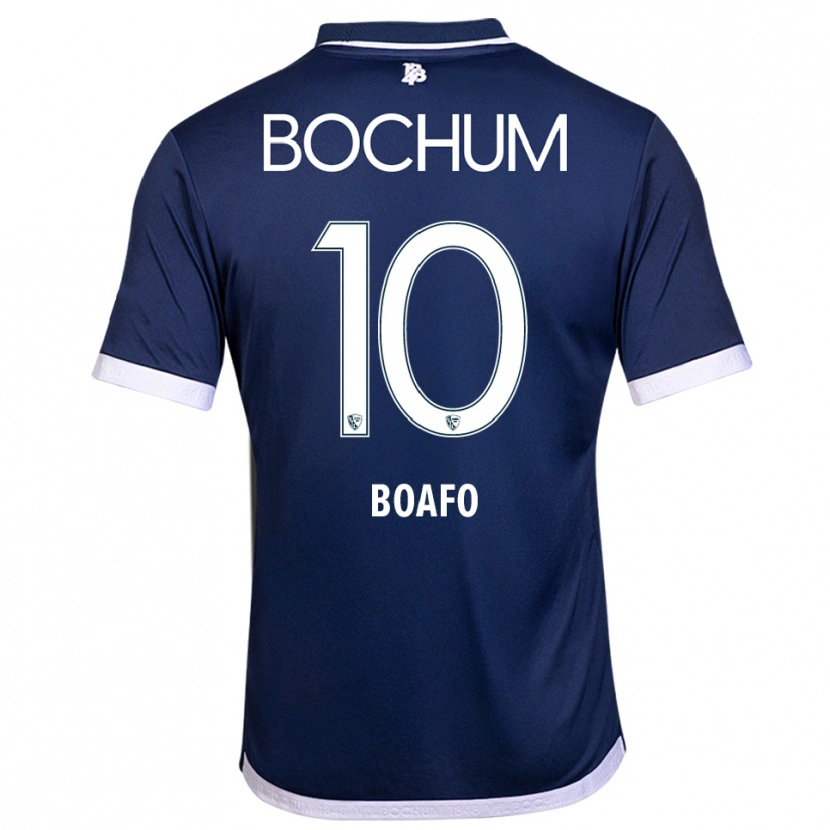 Danxen Børn Divine Boafo #10 Navy Hvid Hjemmebane Spillertrøjer 2025/26 Trøje T-Shirt