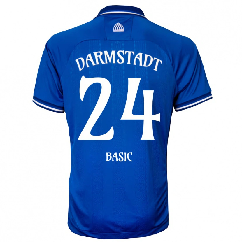 Danxen Børn Benjamin Basic #24 Blå Hvid Hjemmebane Spillertrøjer 2025/26 Trøje T-Shirt