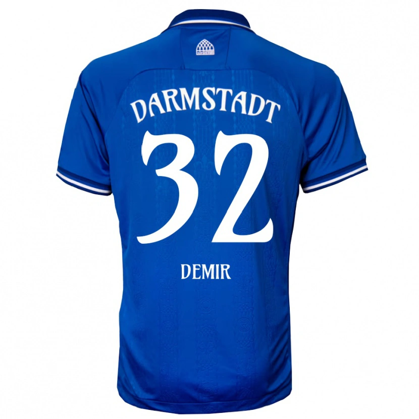 Danxen Børn Lean Demir #32 Blå Hvid Hjemmebane Spillertrøjer 2025/26 Trøje T-Shirt