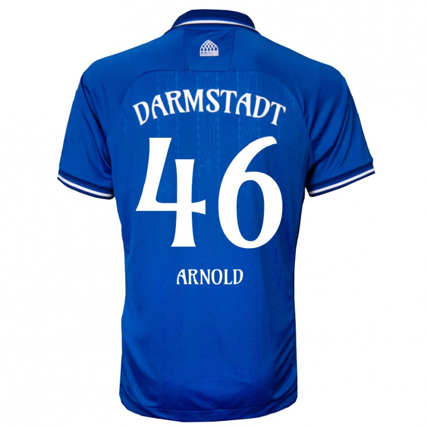 Danxen Børn Tim Arnold #46 Blå Hvid Hjemmebane Spillertrøjer 2025/26 Trøje T-Shirt
