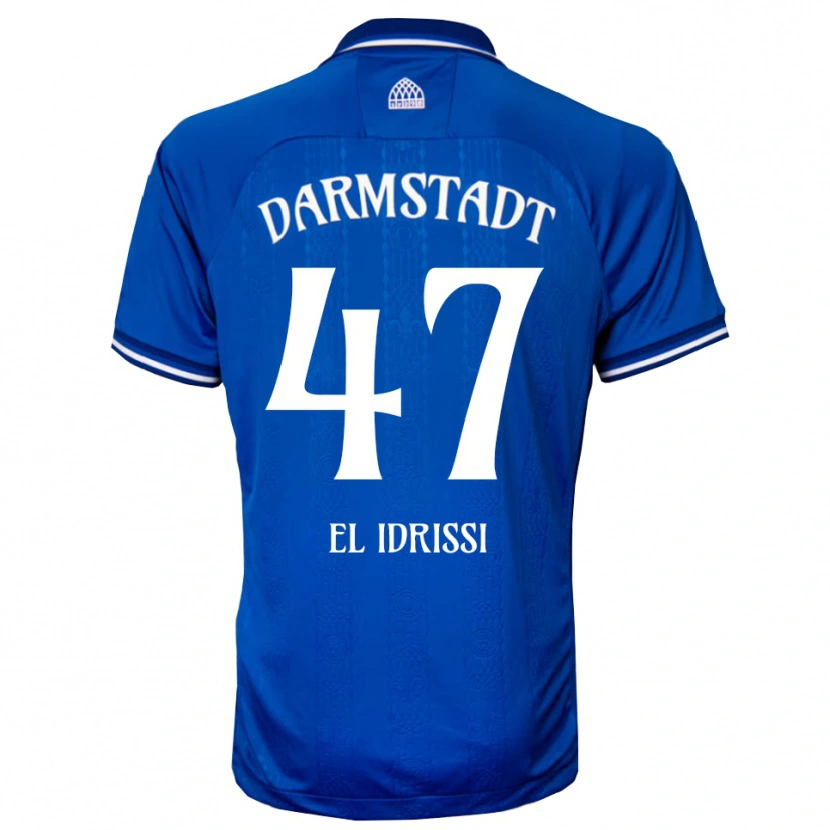Danxen Børn Othmane El Idrissi #47 Blå Hvid Hjemmebane Spillertrøjer 2025/26 Trøje T-Shirt