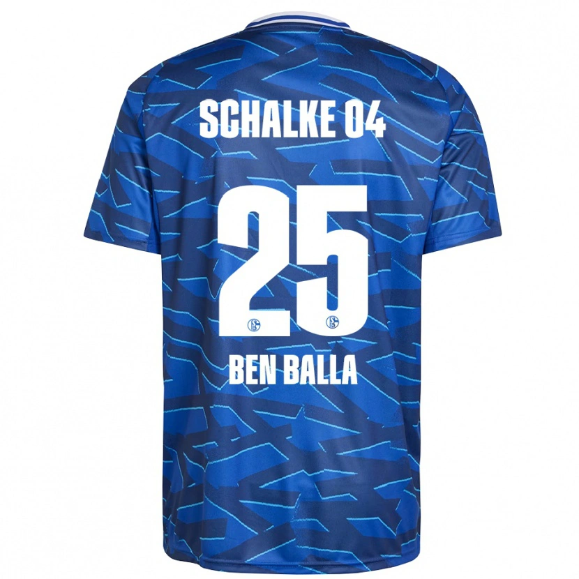Danxen Børn Yassin Ben Balla #25 Royal Blå Hvid Hjemmebane Spillertrøjer 2025/26 Trøje T-Shirt