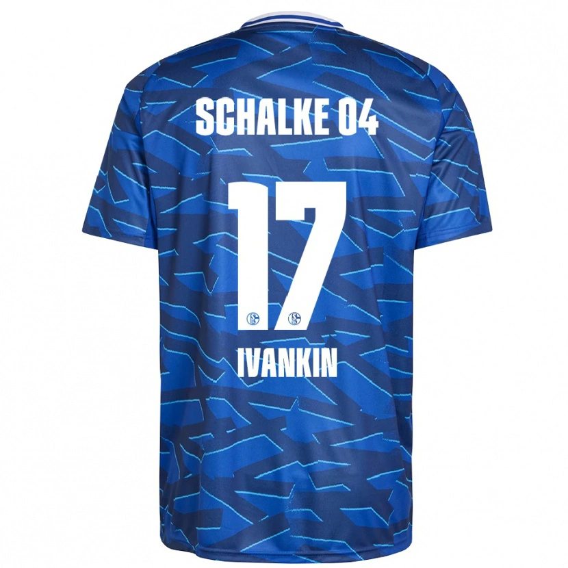 Danxen Børn Alexander Ivankin #17 Royal Blå Hvid Hjemmebane Spillertrøjer 2025/26 Trøje T-Shirt