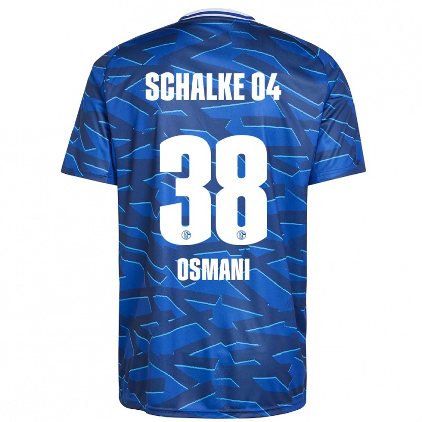 Danxen Børn Tristan Osmani #38 Royal Blå Hvid Hjemmebane Spillertrøjer 2025/26 Trøje T-Shirt