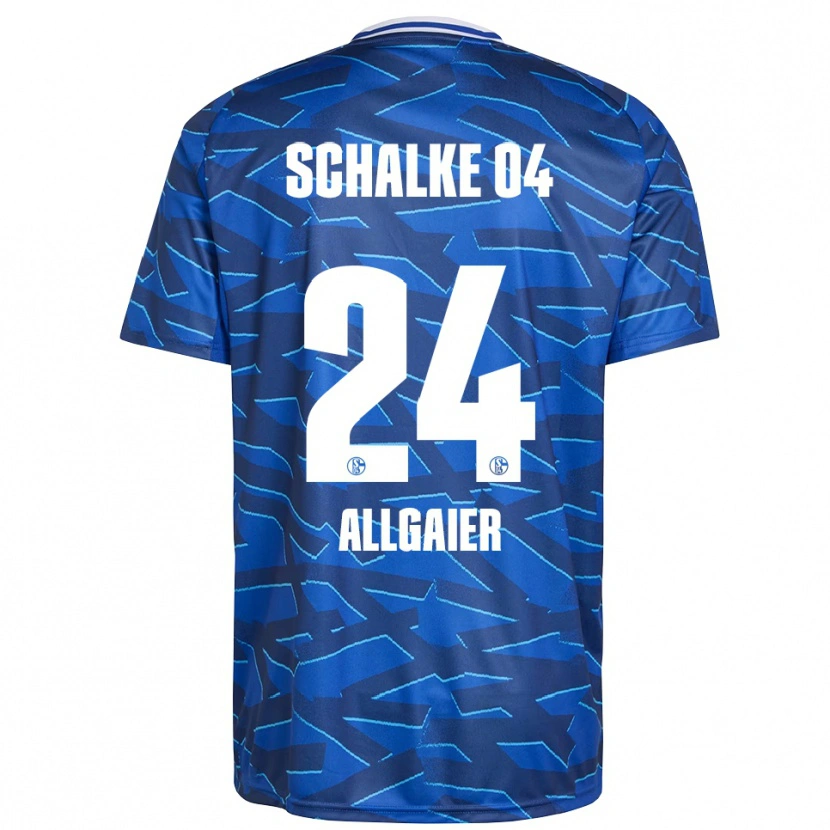 Danxen Børn Felix Allgaier #24 Royal Blå Hvid Hjemmebane Spillertrøjer 2025/26 Trøje T-Shirt
