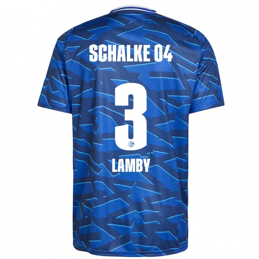 Danxen Børn Max Lamby #3 Royal Blå Hvid Hjemmebane Spillertrøjer 2025/26 Trøje T-Shirt
