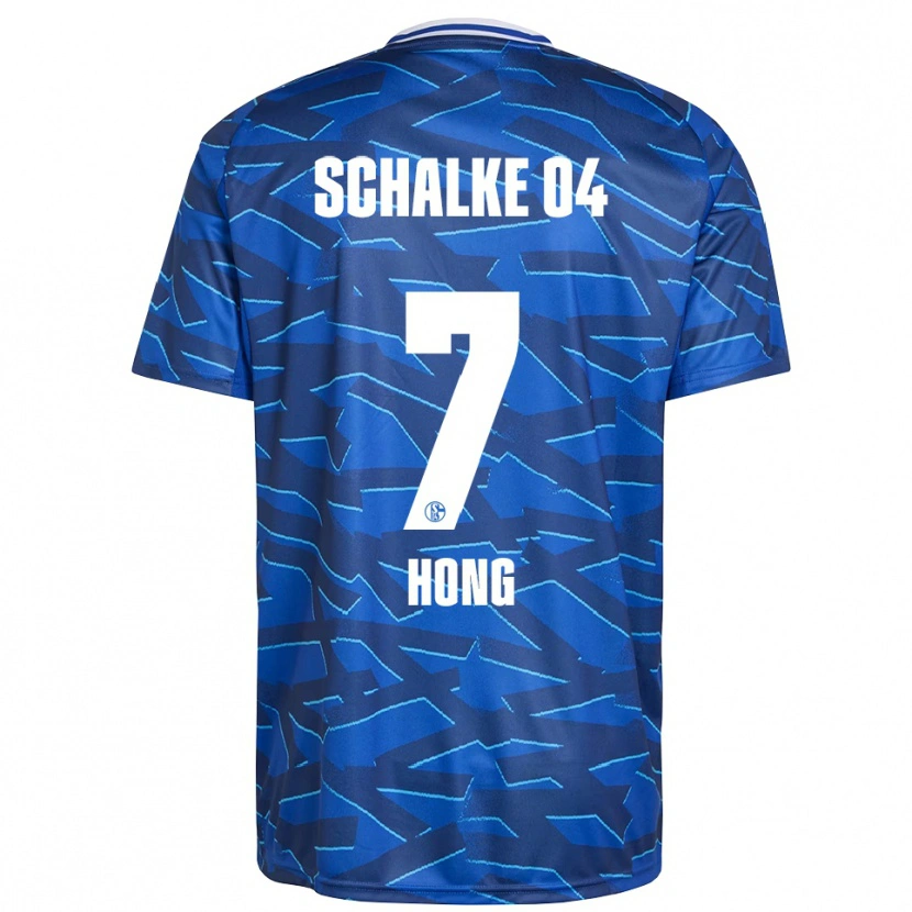 Danxen Børn Seok-Ju Hong #7 Royal Blå Hvid Hjemmebane Spillertrøjer 2025/26 Trøje T-Shirt