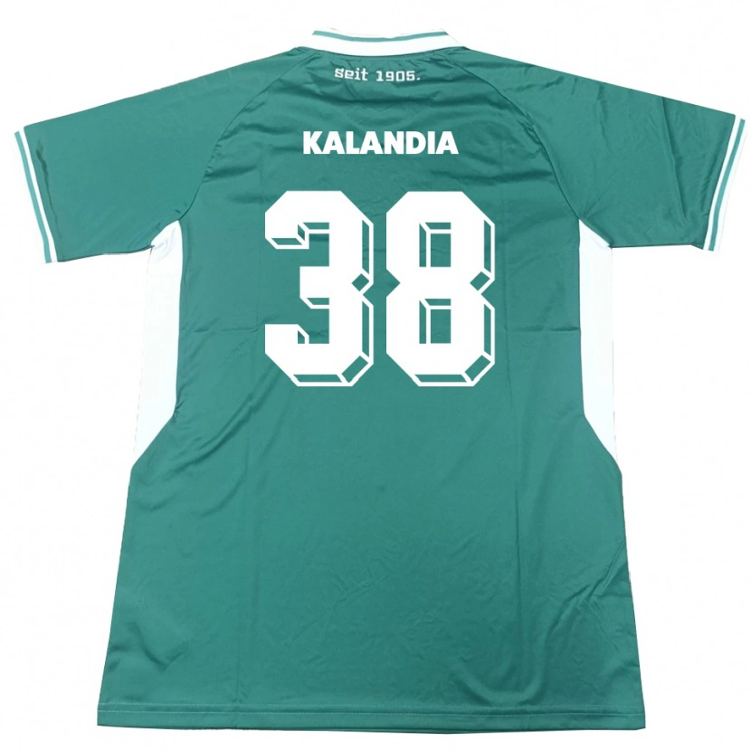 Danxen Børn Luka Kalandia #38 Grøn Hvid Hjemmebane Spillertrøjer 2025/26 Trøje T-Shirt
