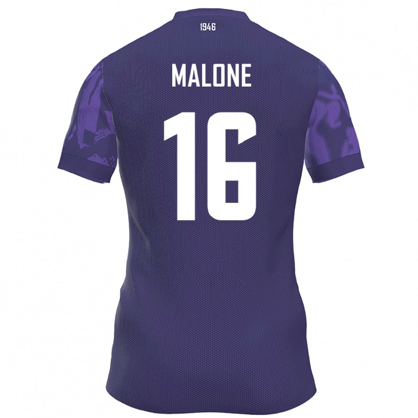 Danxen Børn Ryan Malone #16 Lilla Hvid Hjemmebane Spillertrøjer 2025/26 Trøje T-Shirt