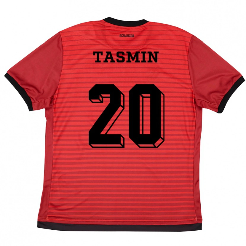 Danxen Børn Mussa Tasmin #20 Rød Sort Hjemmebane Spillertrøjer 2025/26 Trøje T-Shirt