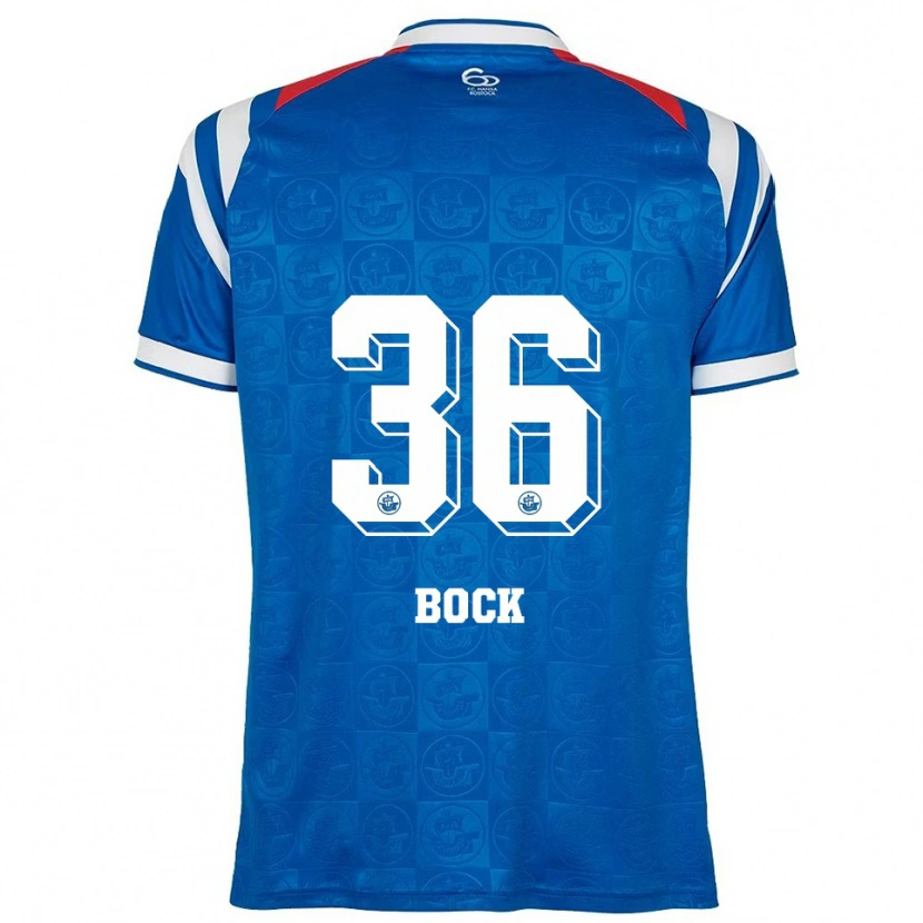 Danxen Børn Fiete Bock #36 Blå Hvid Rød Hjemmebane Spillertrøjer 2025/26 Trøje T-Shirt