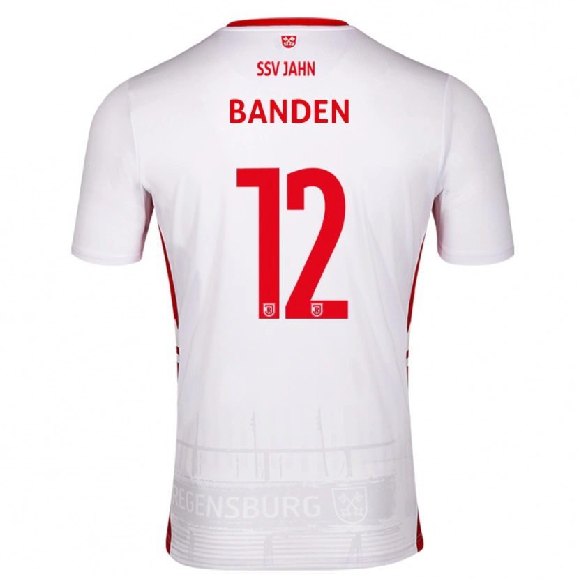 Danxen Børn Ante Banden #12 Hvid Rød Hjemmebane Spillertrøjer 2025/26 Trøje T-Shirt
